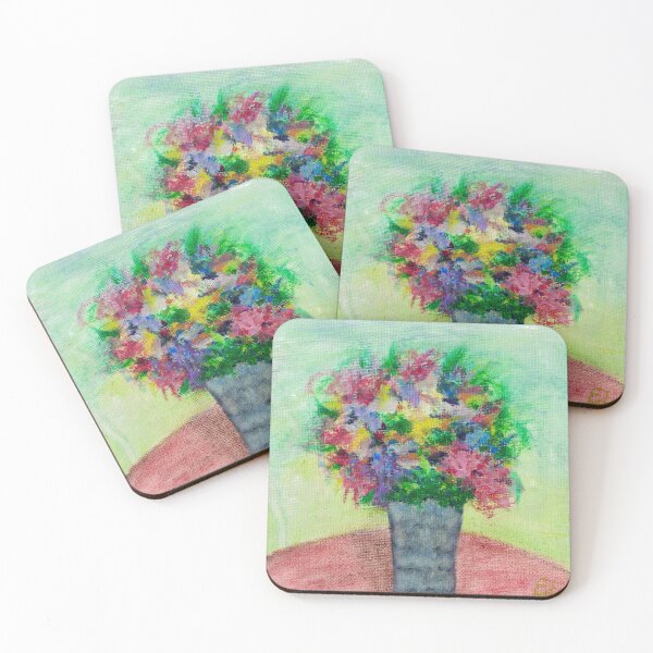 Item preview, A Bouquet to Brighten the Day Mixed Media Painting designed and sold by EasyPrints337.