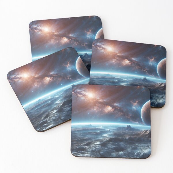 Item preview, Cosmic Horizon Above Silent Alien Valleys Jigsaw designed and sold by ArtComixHaven.