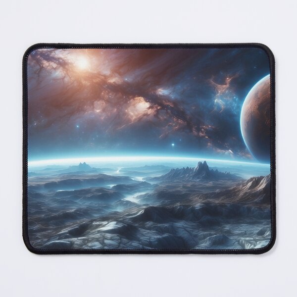 Item preview, Cosmic Horizon Above Silent Alien Valleys Jigsaw designed and sold by ArtComixHaven.