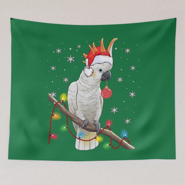 Item preview, Christmas cockatoo Xmas Cockatoo,Australian Christmas bird Cockatoo Gift Men  women kids designed and sold by Taylor  ART.
