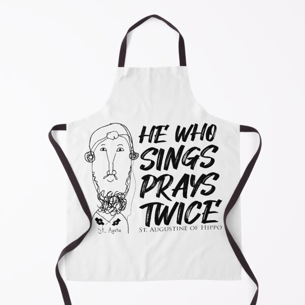 Item preview, St. Augustine Quotes He Who Sings Prays Twice designed and sold by artjuniverse.