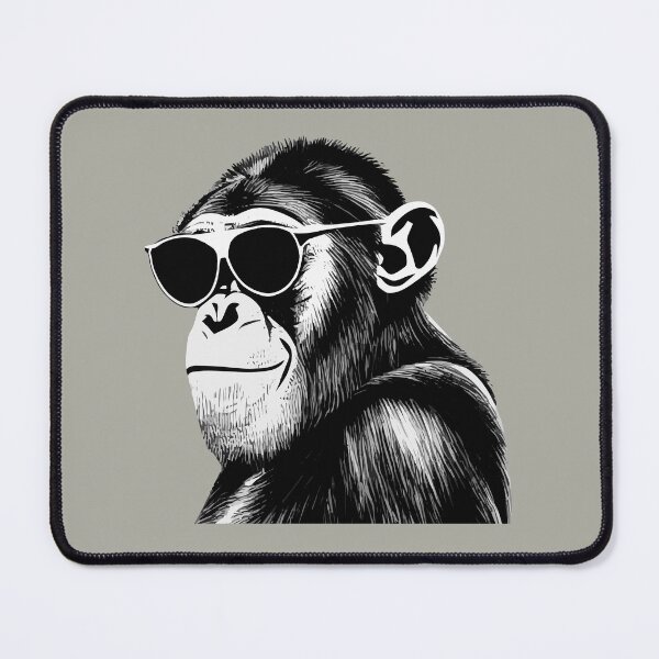 Item preview, Cool, vintage-style chimpanzee in sunglasses designed and sold by WAMTEES.