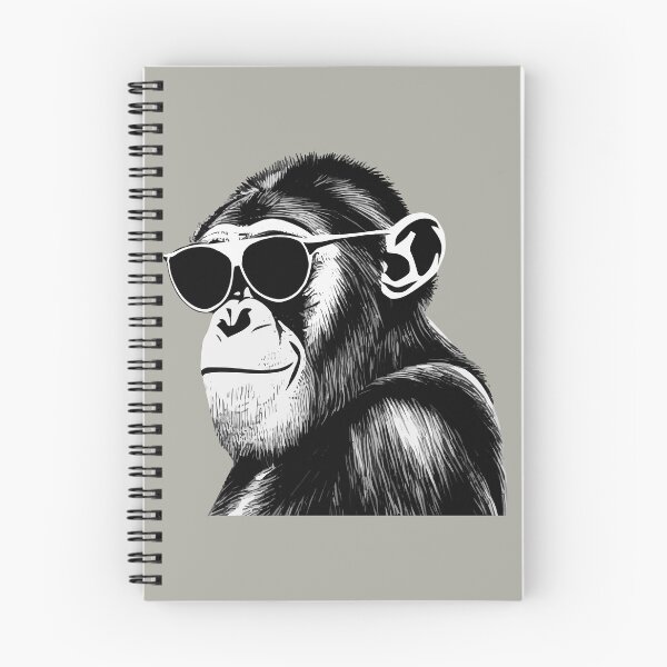 Item preview, Cool, vintage-style chimpanzee in sunglasses  designed and sold by WAMTEES.