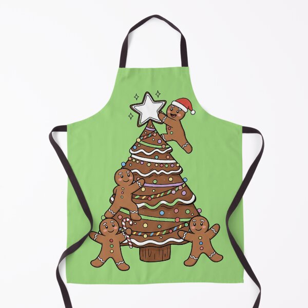 Item preview, Gingerbread Men Decorating Christmas Tree | Sweet Holiday Cartoon Design designed and sold by Wild-way Art.