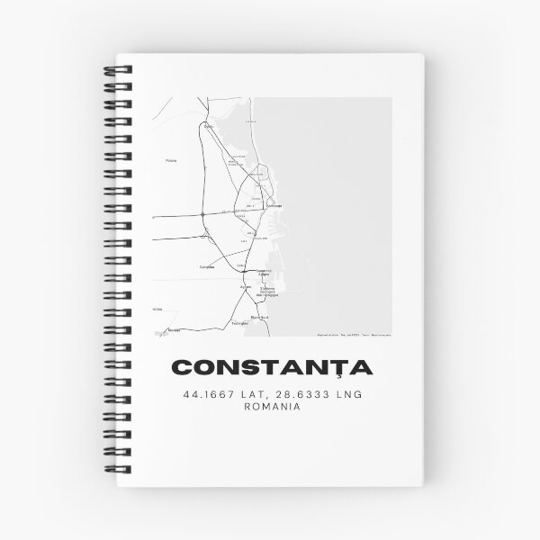 Item preview, Constanța Romania Minimalist Coastal Map Design designed and sold by RM-Journey.