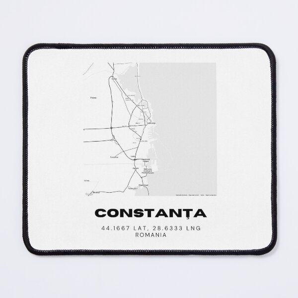 Item preview, Constanța Romania Minimalist Coastal Map Design designed and sold by RM-Journey.
