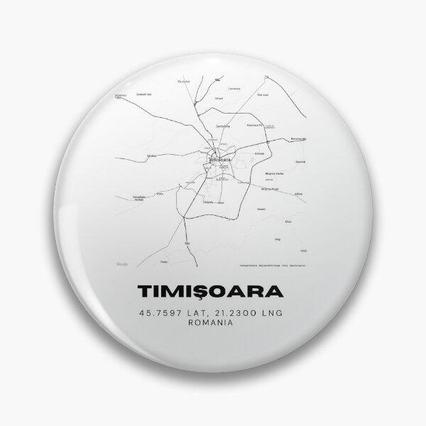 Item preview, Timișoara Romania Minimal Map Artwork designed and sold by RM-Journey.