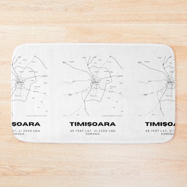 Item preview, Timișoara Romania Minimal Map Artwork designed and sold by RM-Journey.