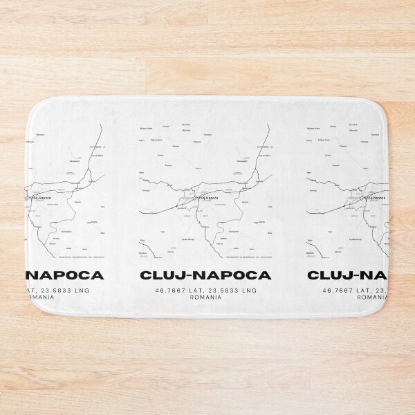Item preview, Cluj-Napoca Romania Minimalist City Map Art designed and sold by RM-Journey.