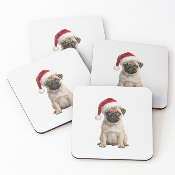 Item preview, Christmas Pug with Hat – Pugmas Dog designed and sold by DAGHO.