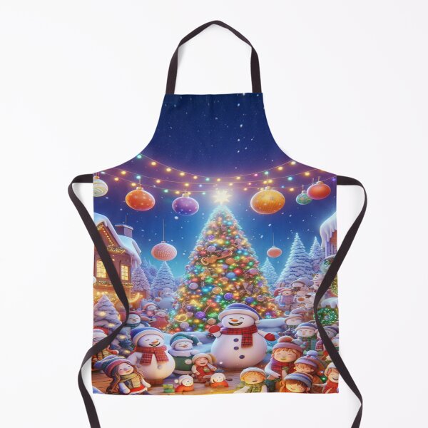 Item preview, Snowman, Santa Claus, Christmas holidays, Christmas atmosphere, Christmas tree, toys, sharing, children designed and sold by Redbdon.