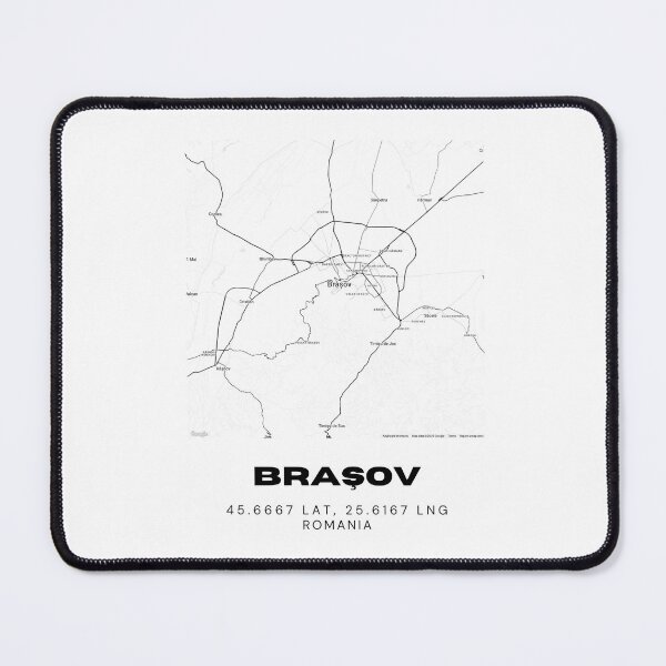Item preview, Brașov Romania Modern Minimalist Map Art designed and sold by RM-Journey.