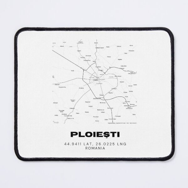 Item preview, Ploiești Romania Minimal City Map Print designed and sold by RM-Journey.