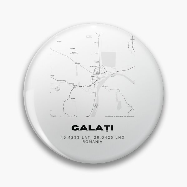 Item preview, Galați Romania Minimal Map Illustration designed and sold by RM-Journey.