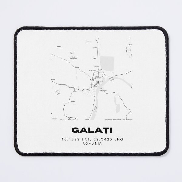 Item preview, Galați Romania Minimal Map Illustration designed and sold by RM-Journey.