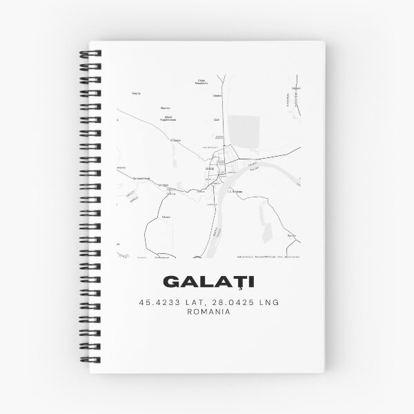 Item preview, Galați Romania Minimal Map Illustration designed and sold by RM-Journey.