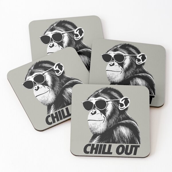 Item preview, Cool chimpanzee in sunglasses - Chill Out designed and sold by WAMTEES.