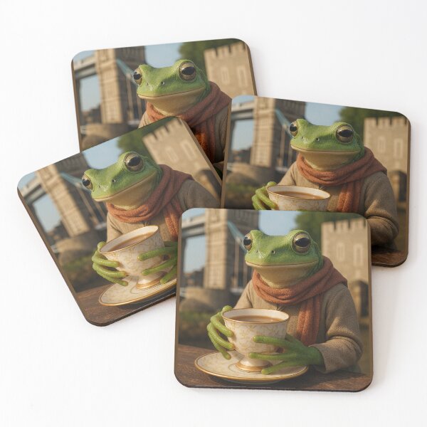 Item preview, Frog Has Tea Near Tower of London designed and sold by Tridentulus.