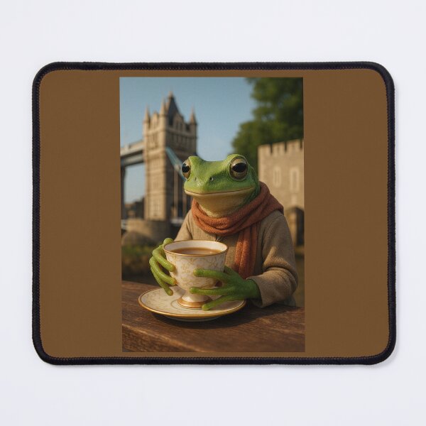 Item preview, Frog Has Tea Near Tower of London designed and sold by Tridentulus.