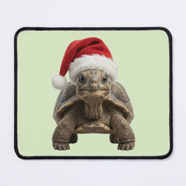 Item preview, Turtle wearing a Santa hat – Slow Christmas designed and sold by DAGHO.