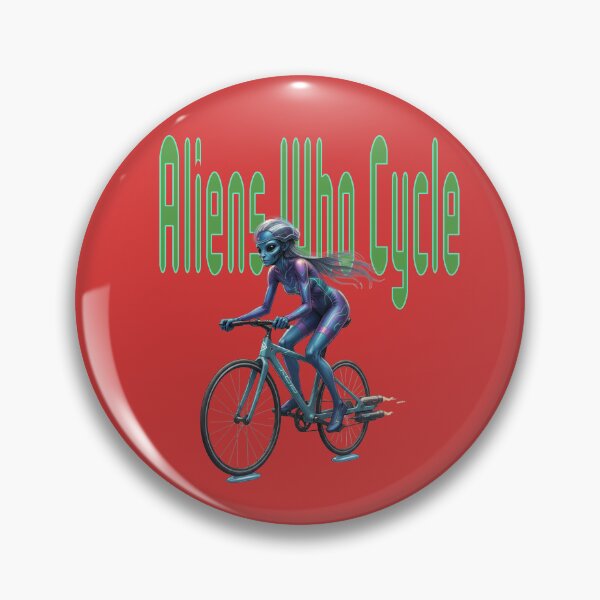 Item preview, Aliens Who Cycle designed and sold by Fragmented Murmurings.