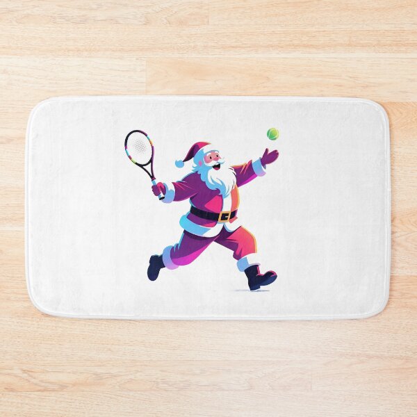 Item preview, Santa playing tennis  designed and sold by Nomad-Maynard.