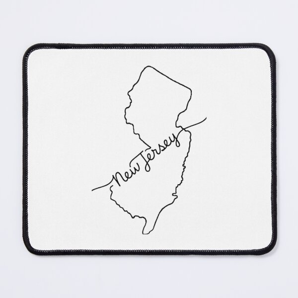 Item preview, New Jersey Map Decor – Contemporary Minimalist State Line Drawing designed and sold by Paper Drip.