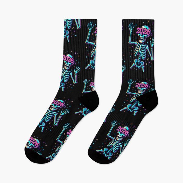 Item preview, Funny Skeleton New Year 2026 – Party Glasses Skeleton, Humorous Celebration Design designed and sold by FUIRY .