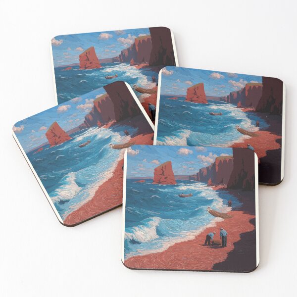 Item preview, Miminegash Prince Edward Island | Red Shore Cliffs Poster designed and sold by TuncGK.