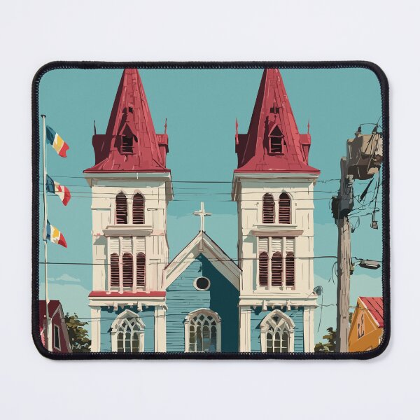 Item preview, Miscouche Prince Edward Island | Village Landmark Poster designed and sold by TuncGK.