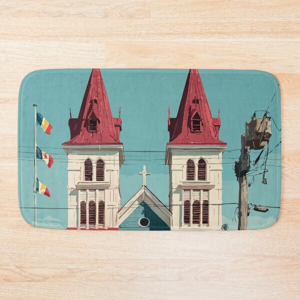 Item preview, Miscouche Prince Edward Island | Village Landmark Poster designed and sold by TuncGK.