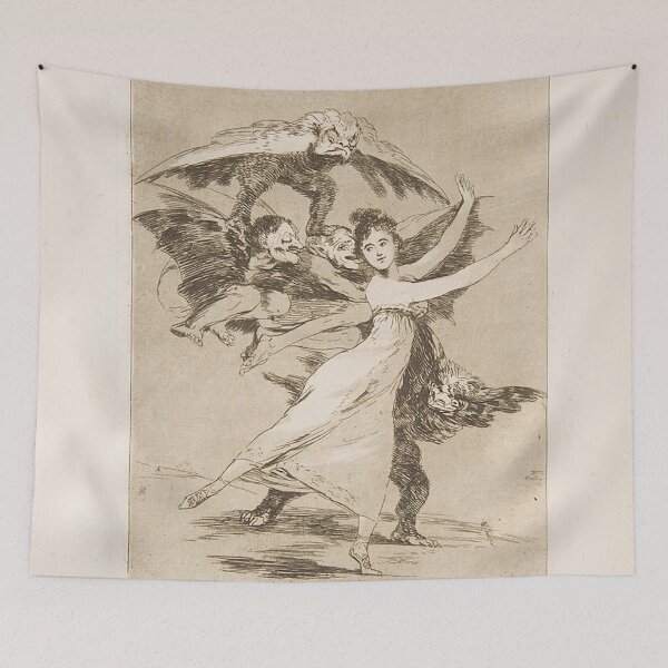 Item preview, "Los Caprichos" (Plate 72): You will not escape (No te escaparàs), by Goya designed and sold by AnimaliaStar.