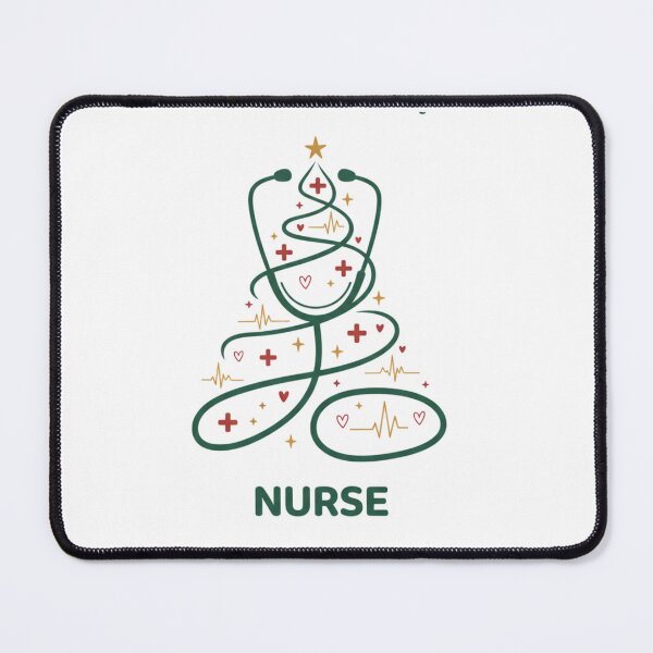 Item preview, Nurse Christmas Stethoscope Tree – Cute Medical Holiday Design | RN & Healthcare Gift designed and sold by PrintedWithSoul.