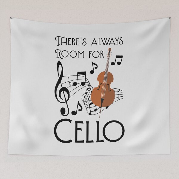 Item preview, There’s Always Room for Cello | Classical Music Pun Design designed and sold by Designs by Jesabee.