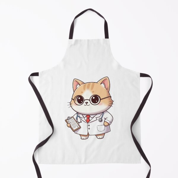 Item preview, Cute Doctor Cat Illustration designed and sold by HoopeStylee.