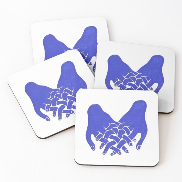 Item preview, Blue Intertwined Hands Illustration designed and sold by pointense.