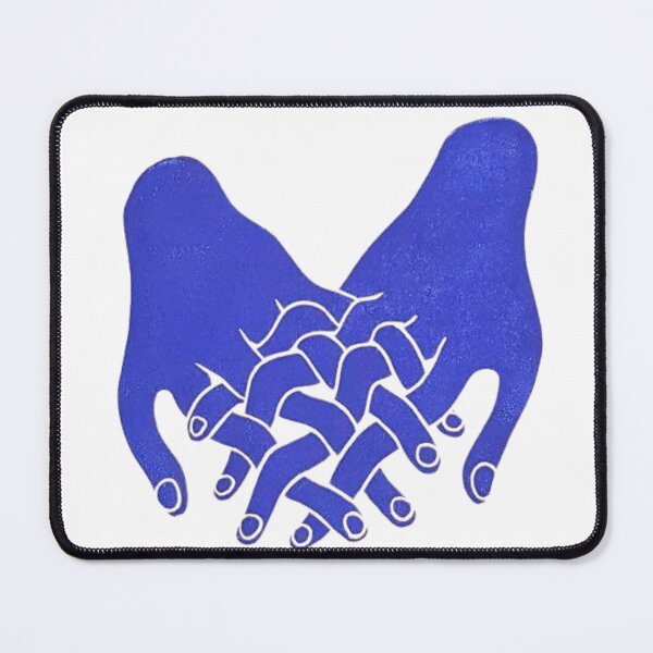 Item preview, Blue Intertwined Hands Illustration designed and sold by pointense.