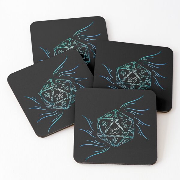 Item preview, Elegant Blue And Turquoise D20 – Dice Lover D&D Gaming Design designed and sold by DanniDan.