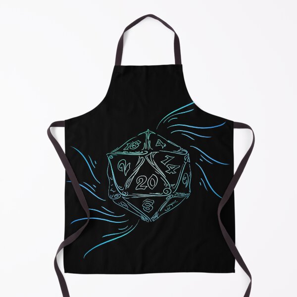Item preview, Elegant Blue And Turquoise D20 – Dice Lover D&D Gaming Design designed and sold by DanniDan.