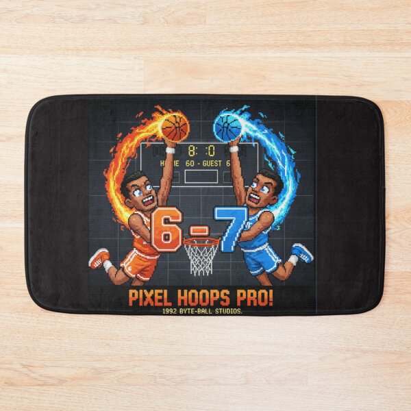 Item preview, Pixel art, retro gaming, basketball, six seven designed and sold by Klamat1984.