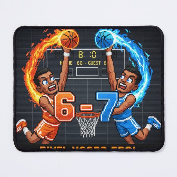 Item preview, Pixel art, retro gaming, basketball, six seven designed and sold by Klamat1984.