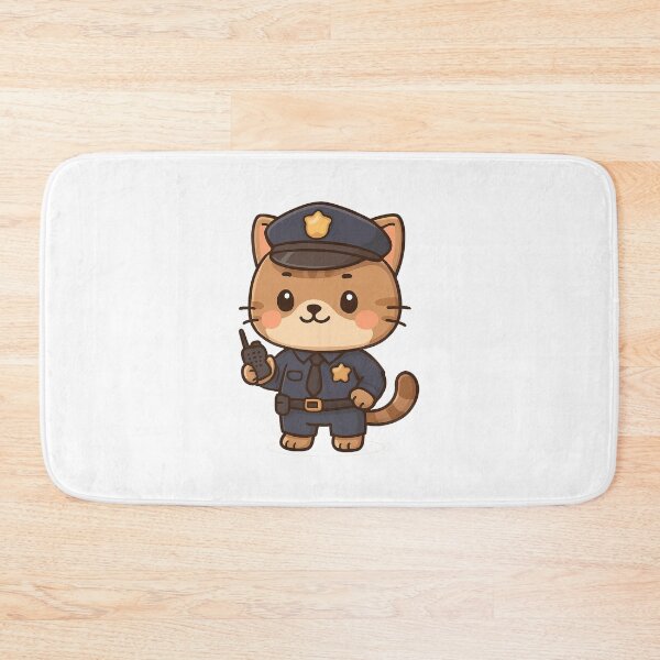 Item preview, Cute Police Officer Cat designed and sold by HoopeStylee.
