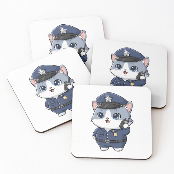 Item preview, Cute Police Officer Cat designed and sold by HoopeStylee.