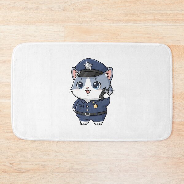 Item preview, Cute Police Officer Cat designed and sold by HoopeStylee.