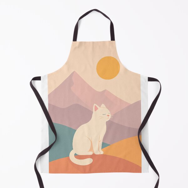 Item preview, Calm Cat in Dreamy Sunset designed and sold by MIArt Studio.