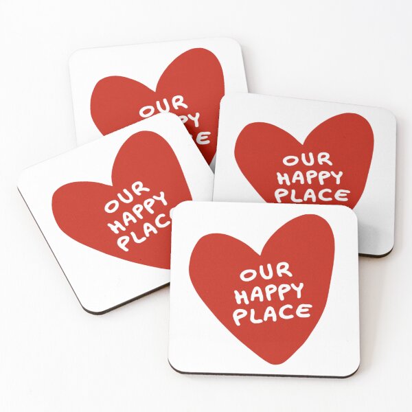 Item preview, Our Happy Place Heart Typography designed and sold by pointense.
