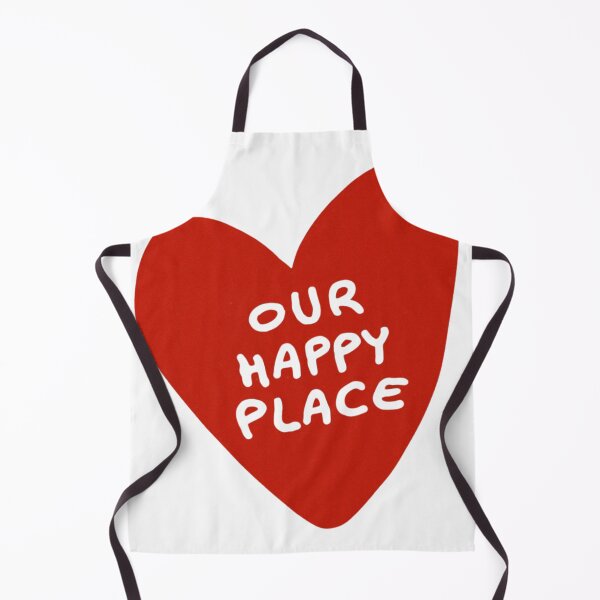 Item preview, Our Happy Place Heart Typography designed and sold by pointense.