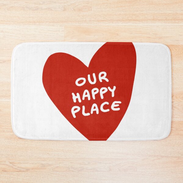 Item preview, Our Happy Place Heart Typography designed and sold by pointense.