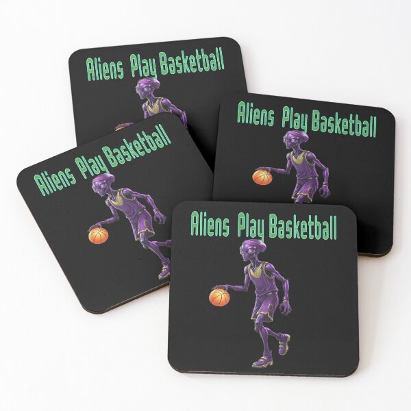 Item preview, Aliens Play Basketball designed and sold by Fragmented Murmurings.