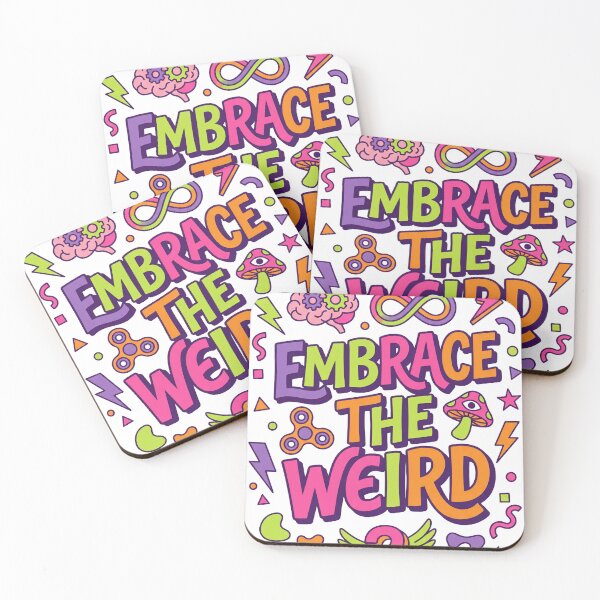 Item preview, Embrace The Weird Neurodivergent Pride Tee designed and sold by Quillway.
